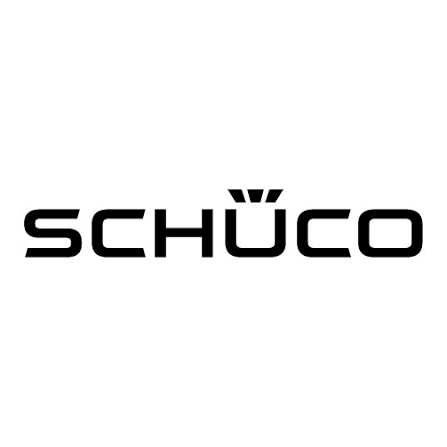 Logo van Schüco, het kwaliteitsmerk voor onze PVC ramen en deuren